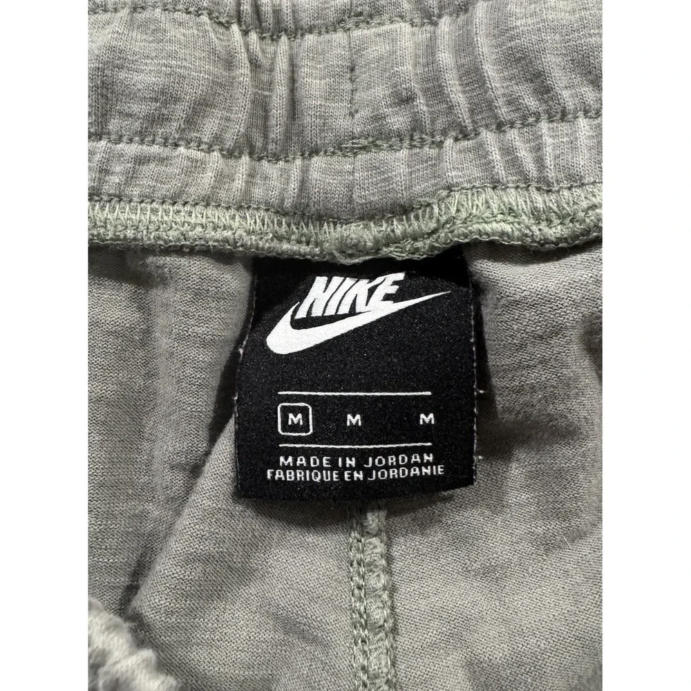 Nike Fleece Joggers Sweatpants Mens Medium Gray Cotton Athleisure Sportswear